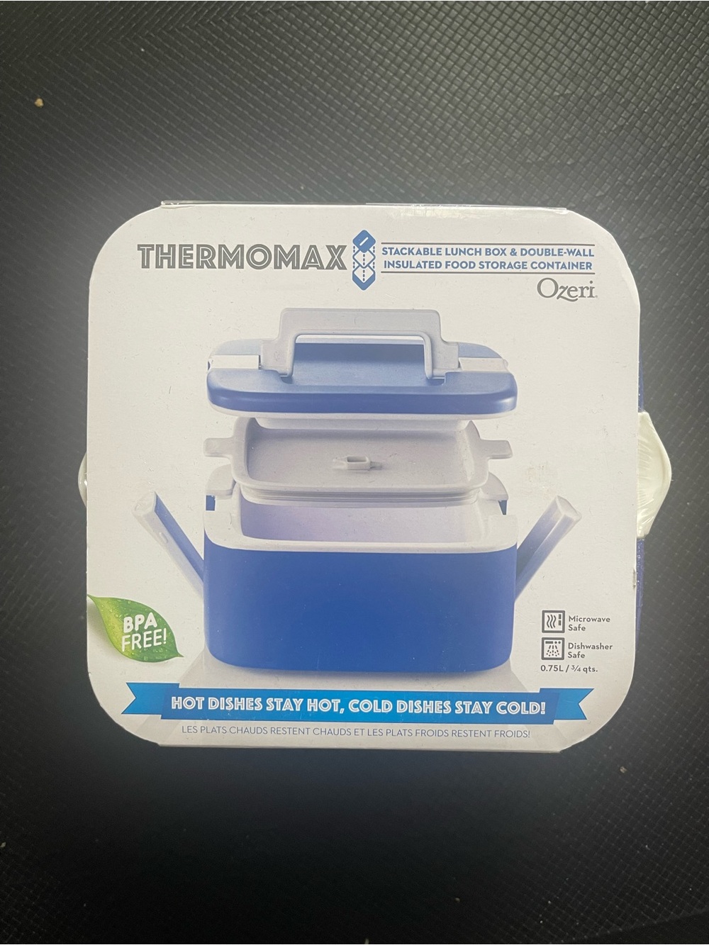 Insulated Stackable Lunch Box - Blue